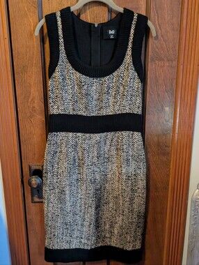 D&G Tweed Sleeveless Sheath Dress